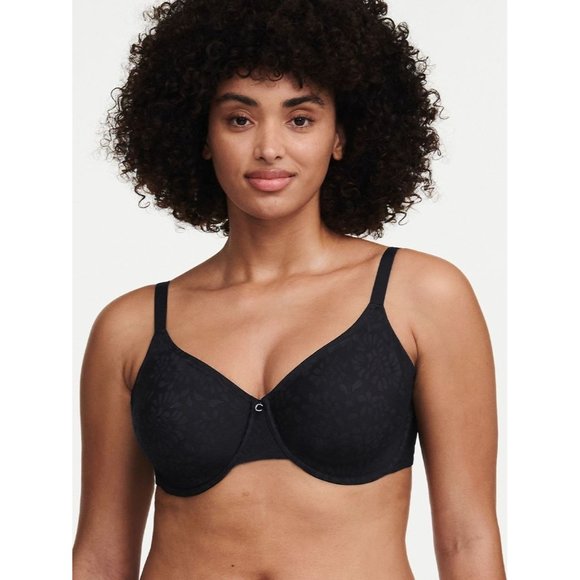 🆕CHANTELLE Comfort Chic Back Shaping Minimizer Underwire Bra Black 40DDD #18J2 - Picture 3 of 9